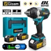 Gisam 1800N.M Torque Brushless Electric Impact Wrench 1/2 inch Screwdriver Cordless Wrench Power Tools For Makita 18V Battery 1