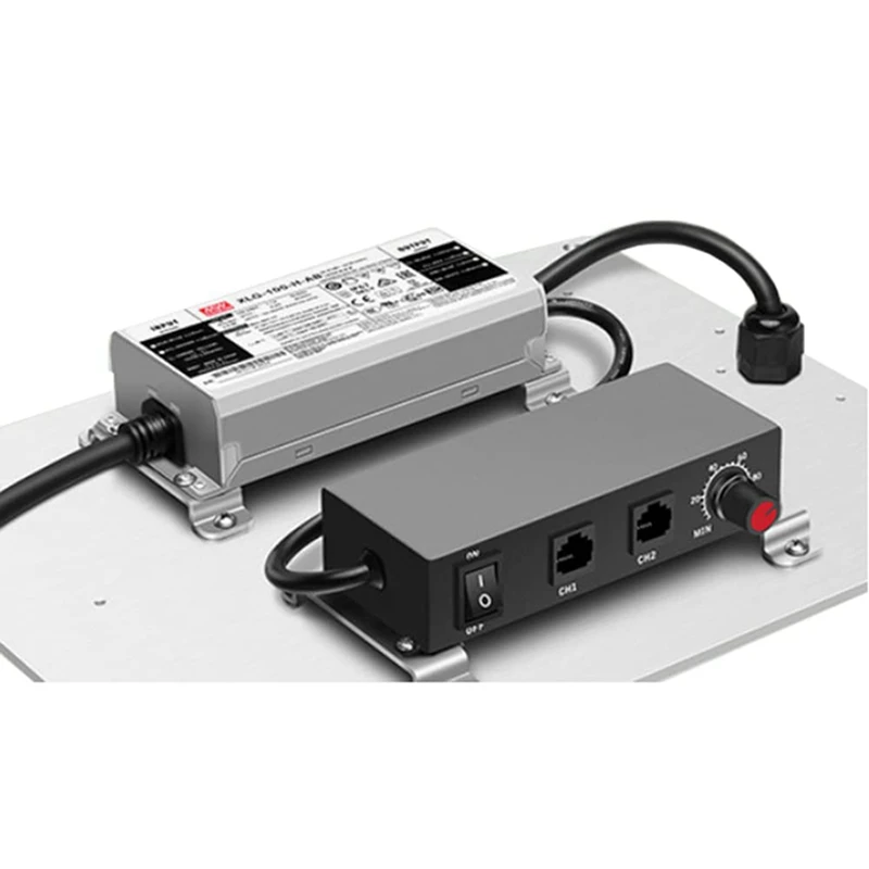 조광기 스위치 직렬 동기화 컨트롤러, 회전식 ON/OFF, 0/1-10V 디밍 LED 드라이버 전자 안정기, 2X DC 0-10V