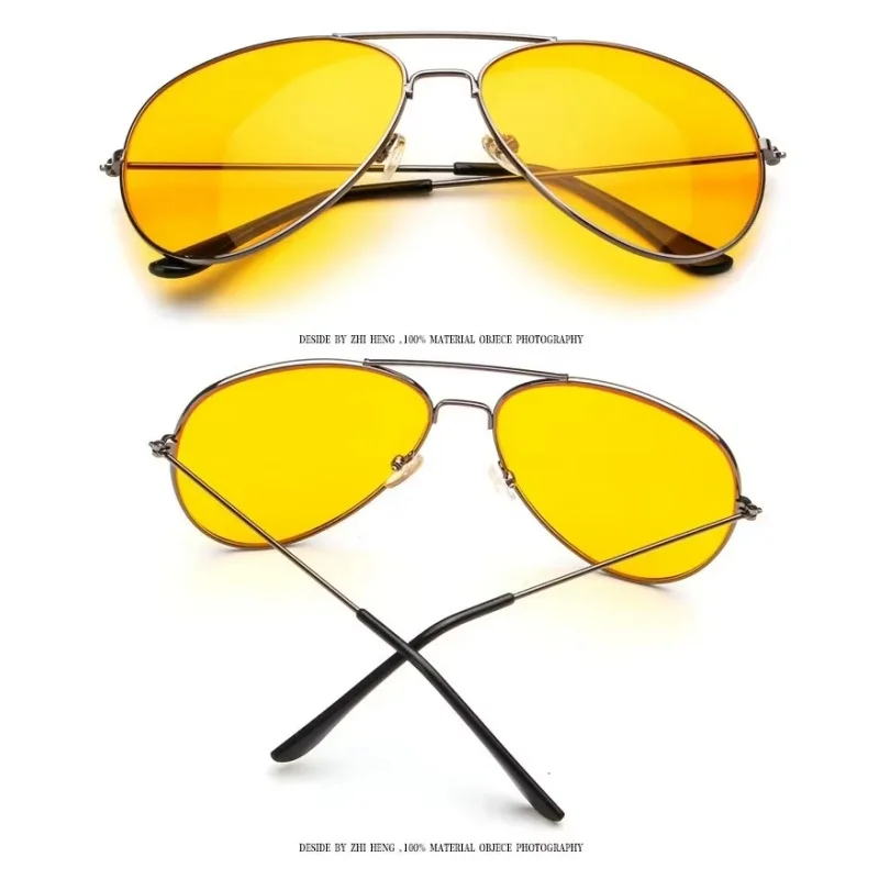 Driving Glasses Night Vision Sunglasses Pilot for Women Men Clear Lens