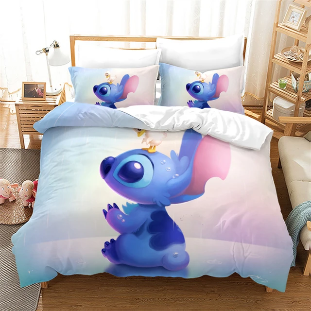 Disney-Parure de lit CAN o and Stitch pour enfants, ensembles de housse de  couette Duver, décor de chambre à coucher double, cadeau Queen King Size,  garçon et fille, livraison directe - AliExpress