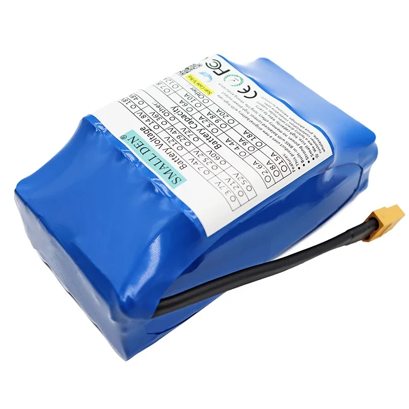 36V 4400mAh Lithium Battery Pack Balance Car Battery Pack 10S2P Built-in BMS High Power