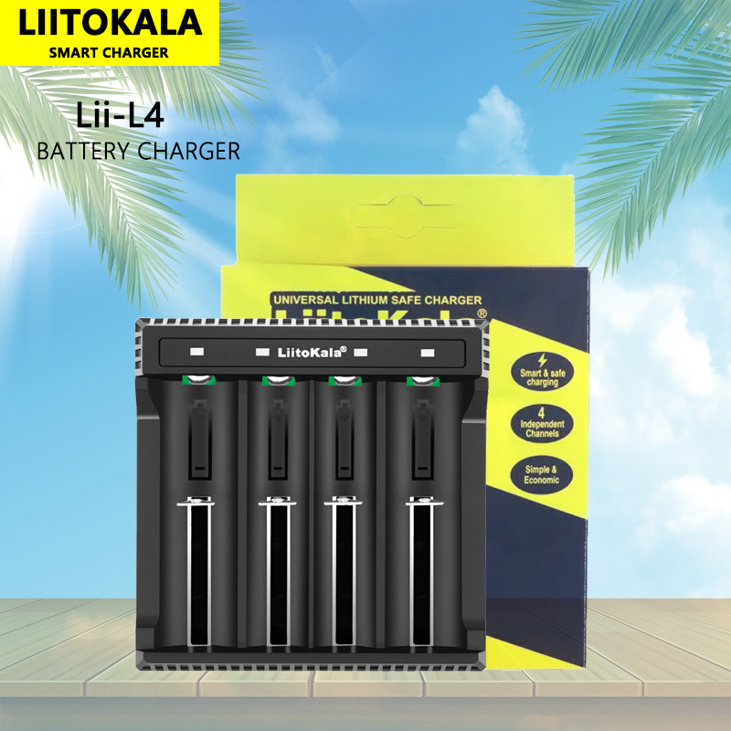 LiitoKala Lii-L4 3.7V 18650 26650 Lithium Battery Charger