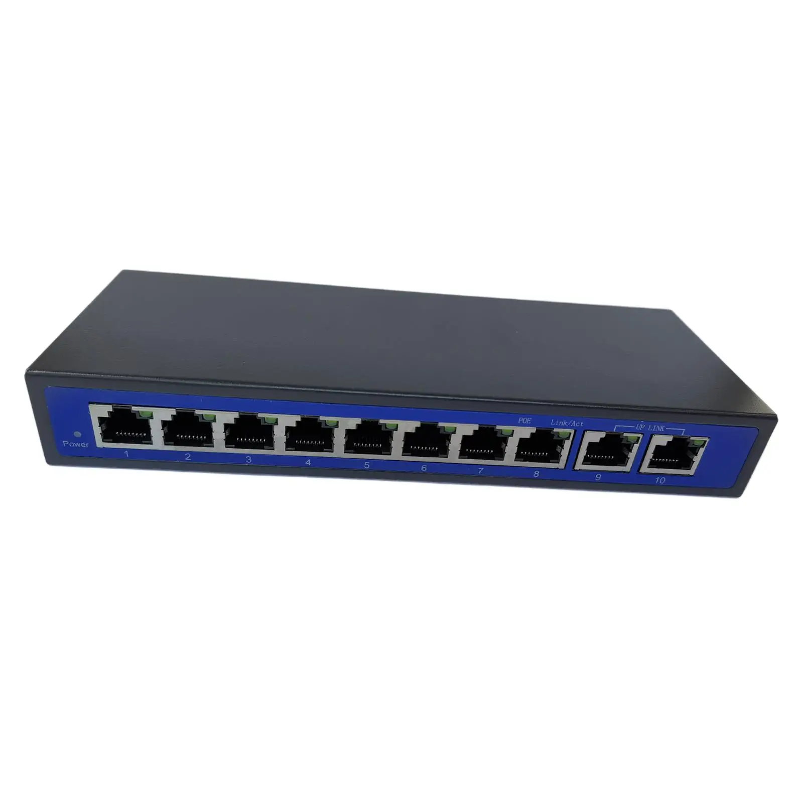 0Mbps 8 POE 업링크 이더넷 스위치를 통한 전원 공급 4,5+/7,8V 48V