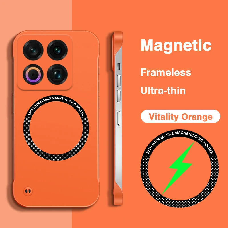 Ultra Thin Magnetic Anti-Fingerprint Frameless Phone Case - Luxury Lightweight Hard Back Cover