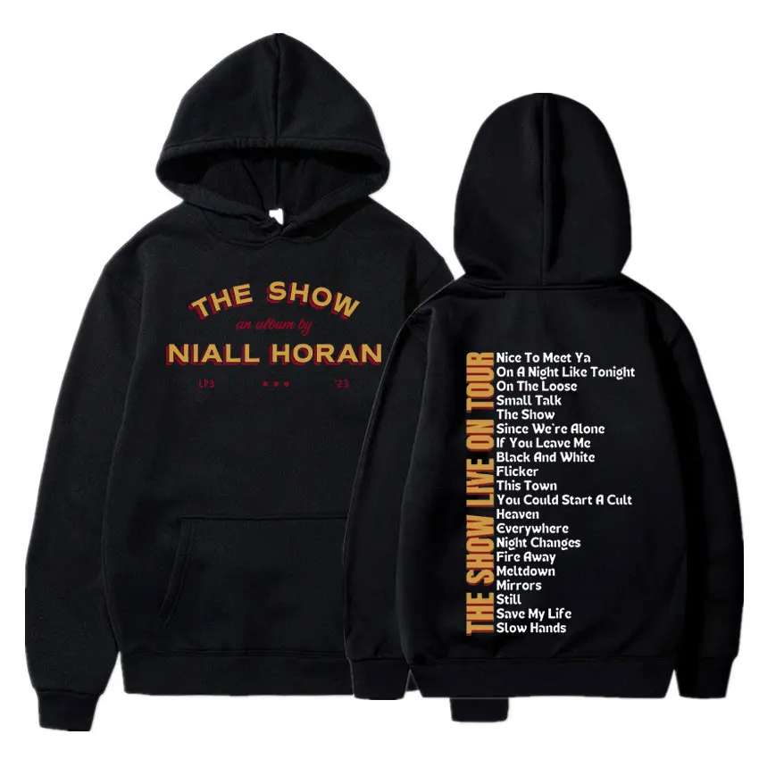 

Худи Niall Horan The Show Live on Tour 2024 Мужские Винтажные свитшоты в стиле хип-хоп большого размера в подарок для концерта