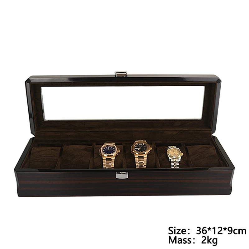 12 Digit Multi Position Watch Case Storage Box Packing Cases High-grade Baking Paint Grain Jewelry Display Box Watch Organizer 