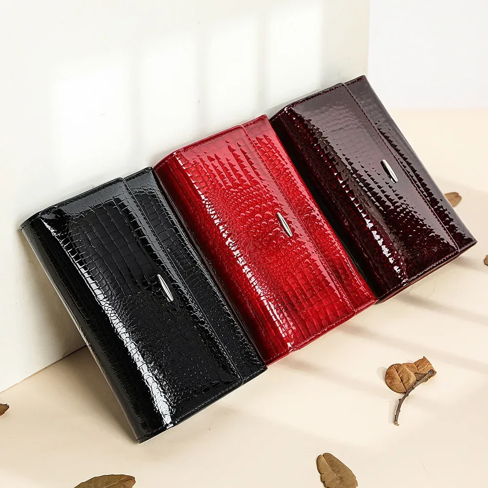 Genuine Leather Women Clutch Purse Wallet