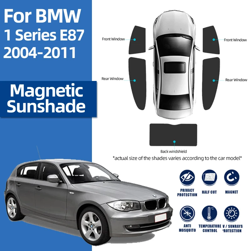 

Magnetic Car Sunshade Front Windshield Rear Side Window Sun Shades For BMW 1 Series E87 F20 F40 X1 E84 F48 X2 F39 2003-2022
