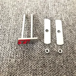 Premium Metal Ti Logo Car Sticker Badge - Sleek Exterior Decoration Emblem (Ti Grille)