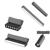 6MM Ultra Slim Magnetic Track Light Surface Mounted Ceiling Rail DC48V Modern LED Lamp Black White Magnet Rail Lamp Spotlight 4