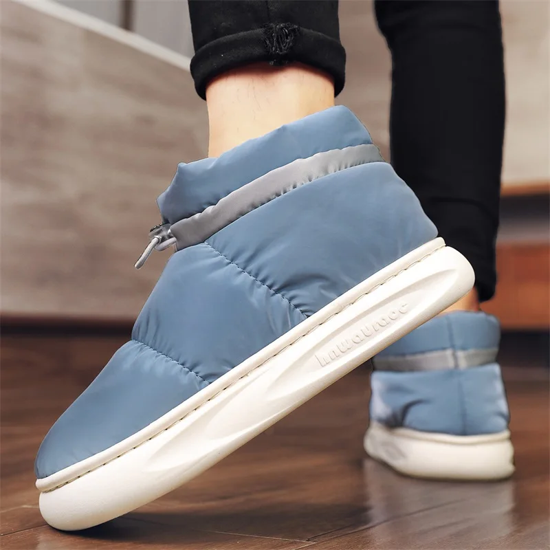 Parent-child Snow Boots Winter Outdoor Cotton Shoes Plush Insulation, Cotton Men's Shoes Trendy for Women Botas Mujer