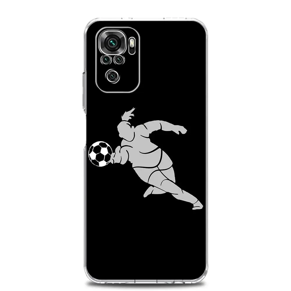 Football Player Soccer Art Soft Clear Phone Case