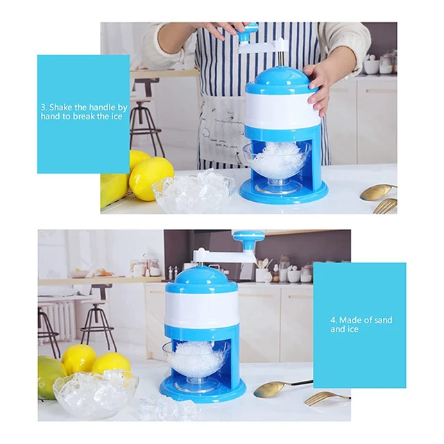 Hand-Shaved Ice Machine Manual Fruit Smoothie Machine Mini Household Small Ice Crusher Ice Machine 4