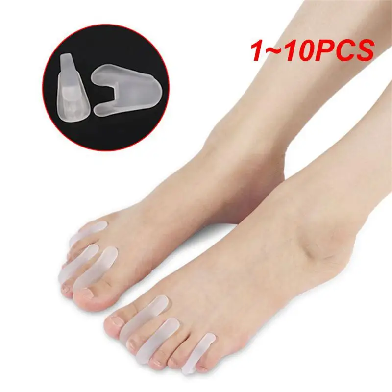 

1~10PCS Pad On The Toe Little Thumb Silicone Daily Use Toe Bunion Corrector Guard Straightener Finger Toe Separator Foot Care