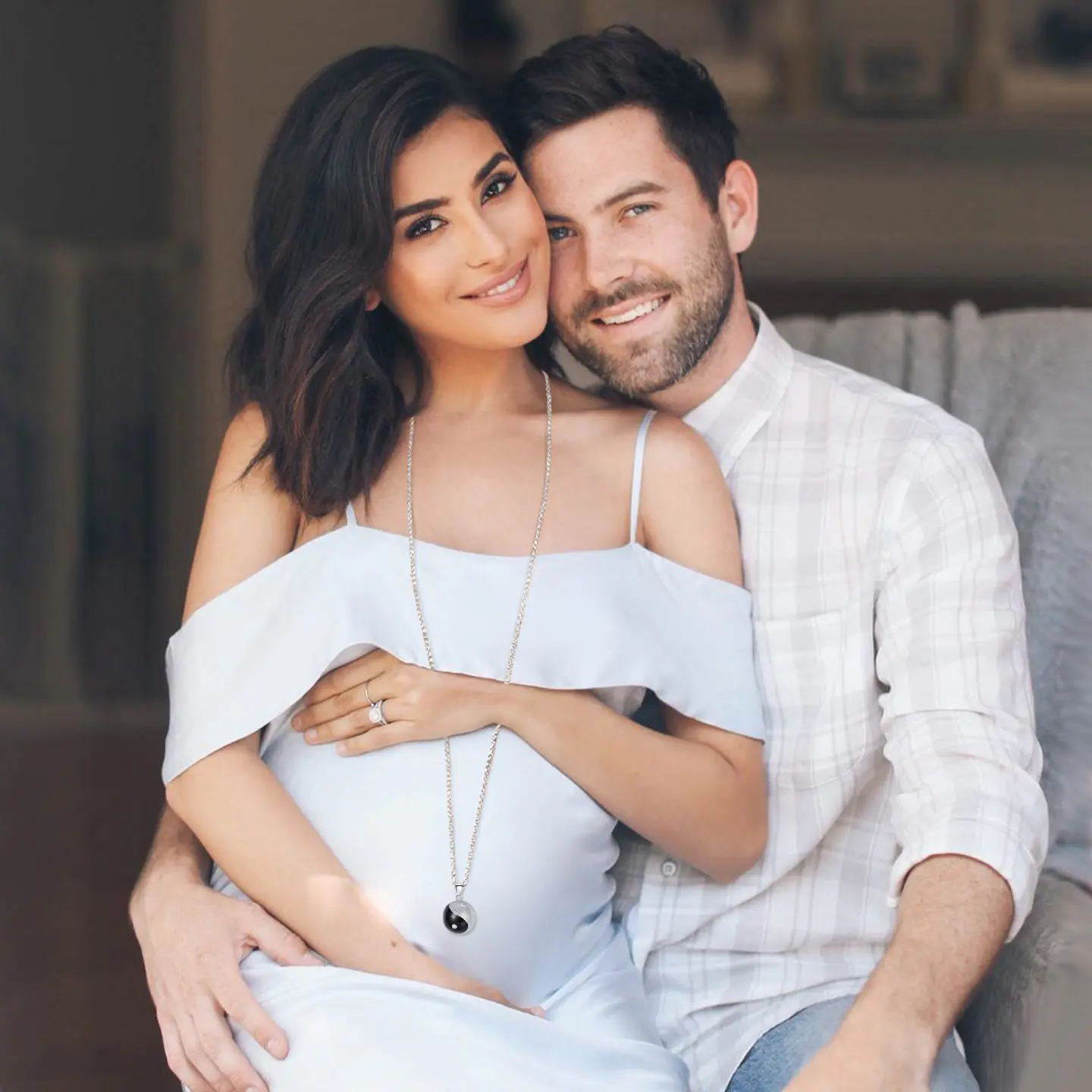 Eudora Harmony Ball Tai Chi Yin Yang Pendant Necklace Pregnancy Chime Bola Angel Caller Fine Maternity Jewelry for Women's Gift