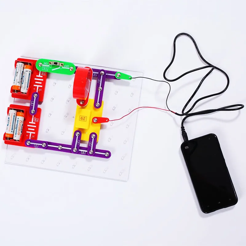 2세대 태양열 전자 빌딩 블록, 과학 교육용 회로 장난감, 다양한 제어 모드, 어린이 인기 선물