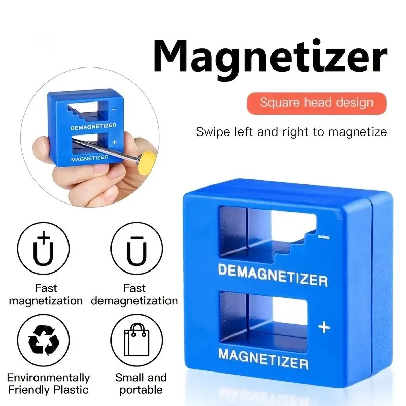 Blue Precision Magnetizer Demagnetizer Screwdriver