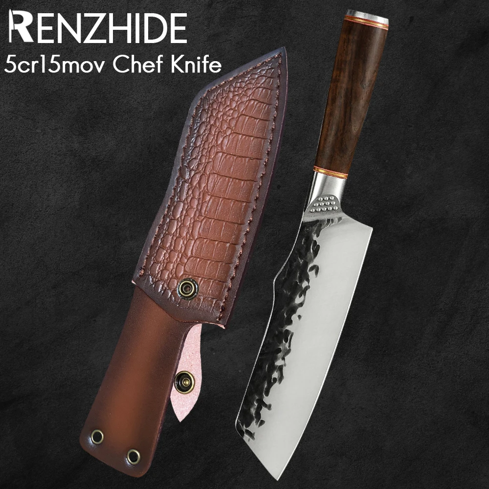 

RZD Forged Steel Chef Cooking Paring Knife Cover Sheath Fruit Slicing Utility Meat Camping Hiking Survival Tool Accessory