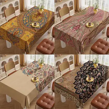 Nappe à motif exotique, pour Restaurant, cuisine, salon, décoration de la maison, décoration de fête rectangulaire 1