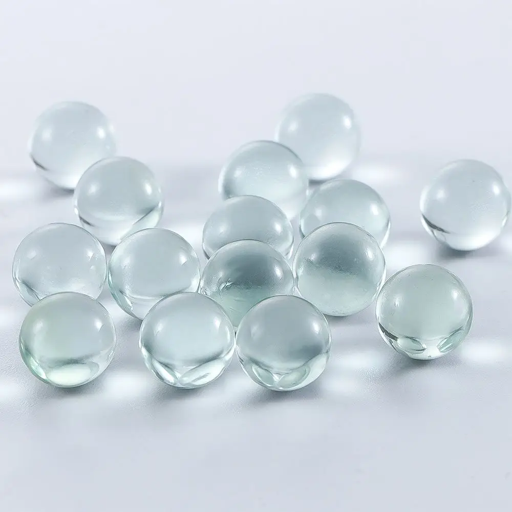 20Pcs/Pack Transparent Solid Marble Glass Balls 10mm 14mm 16mm for Slingshot Shooting & Marble Track & Traditional Marbles Games