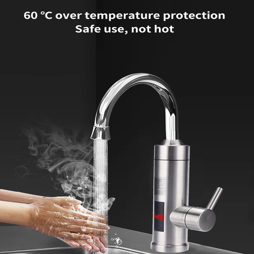 Electric Water Heater Kitchen Faucets Kitchen Faucet Single Hole Water  Stream Mix Practical Sprayer Sink Deck Mounted Tap Device - AliExpress