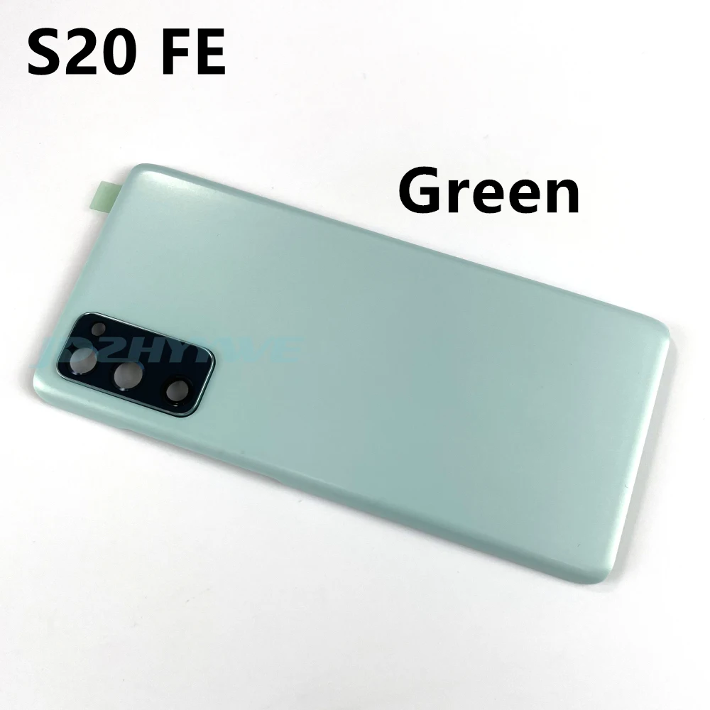 삼성 갤럭시 S20 FE G780F G781F 4G 5G 선풍기 에디션용 후면 커버 S20FE 배터리 후면 문짝 하우징 케이스 교체 카메라 렌즈