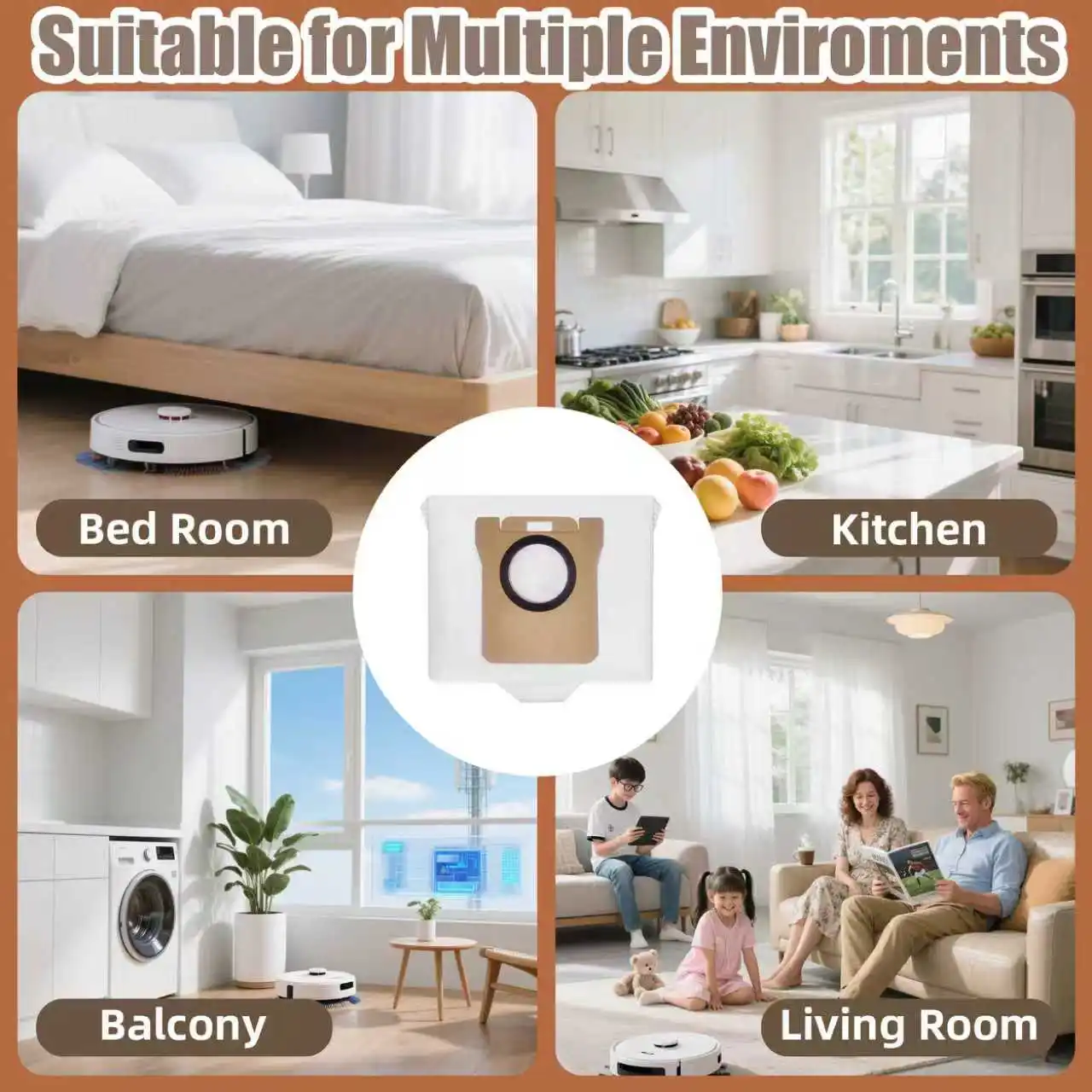 Dust Bag for Xiaomi Robot Vacuum X20 Plus X20 Max Pro X10+ S10+ S20+ for Dreame L10s Ultra L20 Ultra L30 Accessories