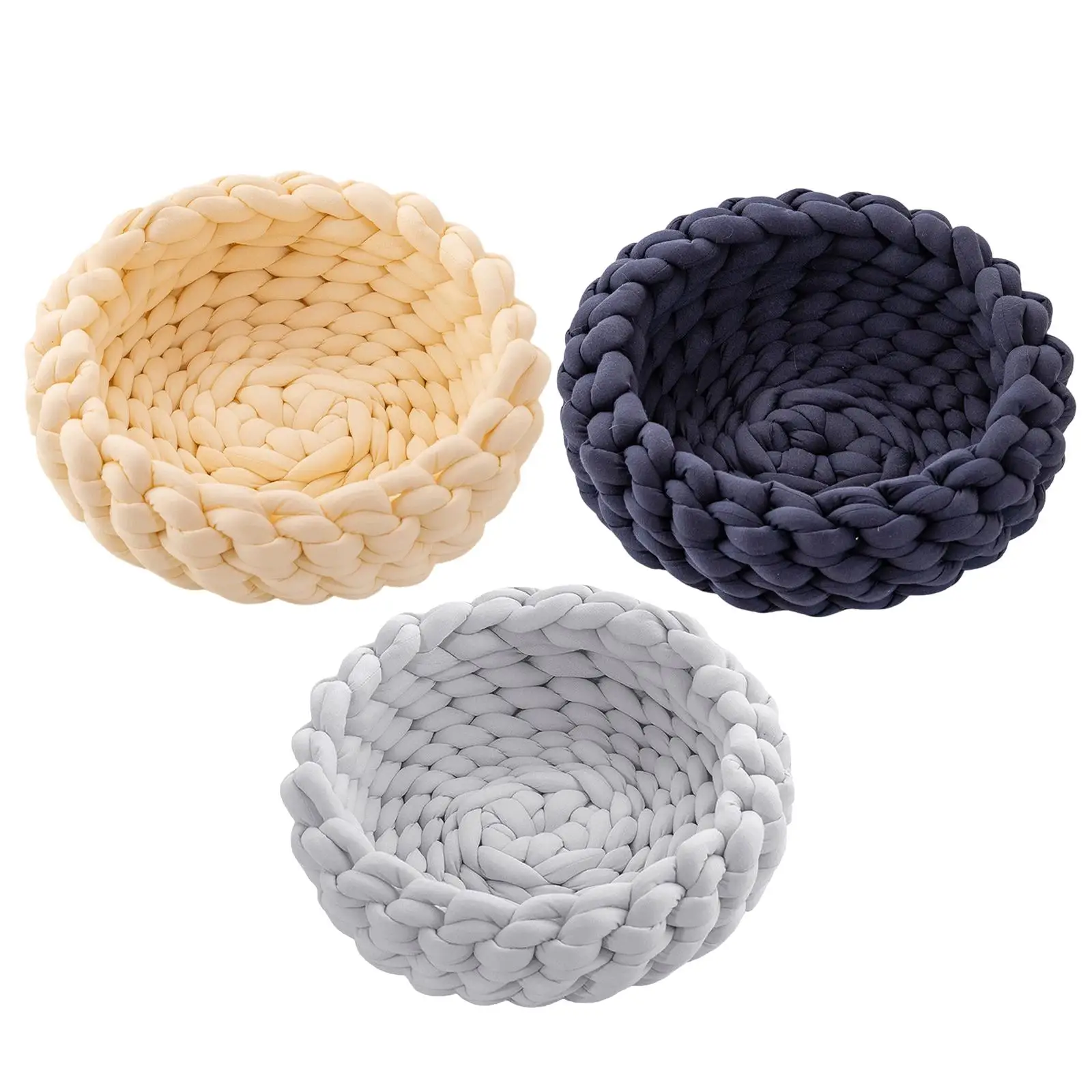 Handwoven Cat Nest Bed Non Slip Durable Round Shape Portable All Seasons Kitten Calming Bed Soft for Pet Supplies Small Dog Handwoven Cat Nest Bed Non Slip Durable Round Shape Portable All Seasons Kitten Calming Bed Soft for Pet Supplies Small Dog