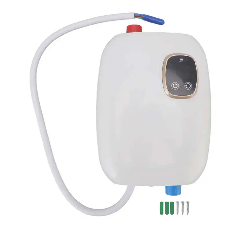 5500/6500W 25A Electric Hot Water Heater Touch Screen Over Temperature  Protection Water Heater with Shower Head - AliExpress