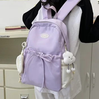 Waterproof Children's School Backpack Large Capacity Nylon Students Schoolbag Lightweight Tutoring Bag Learning Supplies 1