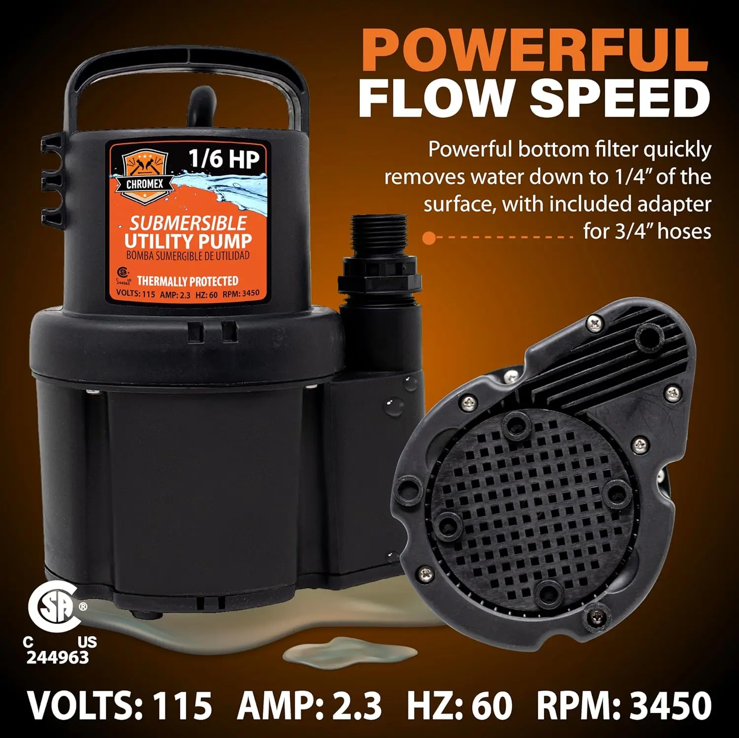 Tankless Water Heater Flush Kit with Concentrated Vinegar Dilutes to 4 Gallons and 1/6HP Extra Strength Pump