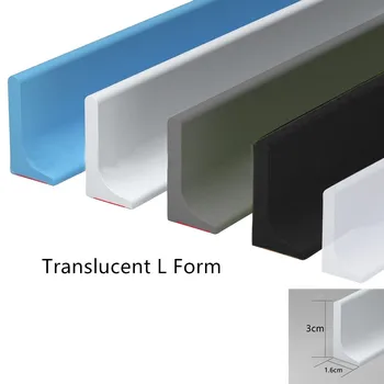 1-3M Water Shower Dam ห้องน้ํา Water Stopper ซิลิโคนยึด Strip Flood Barrier แห้งและเปียกแยก Blocker 8