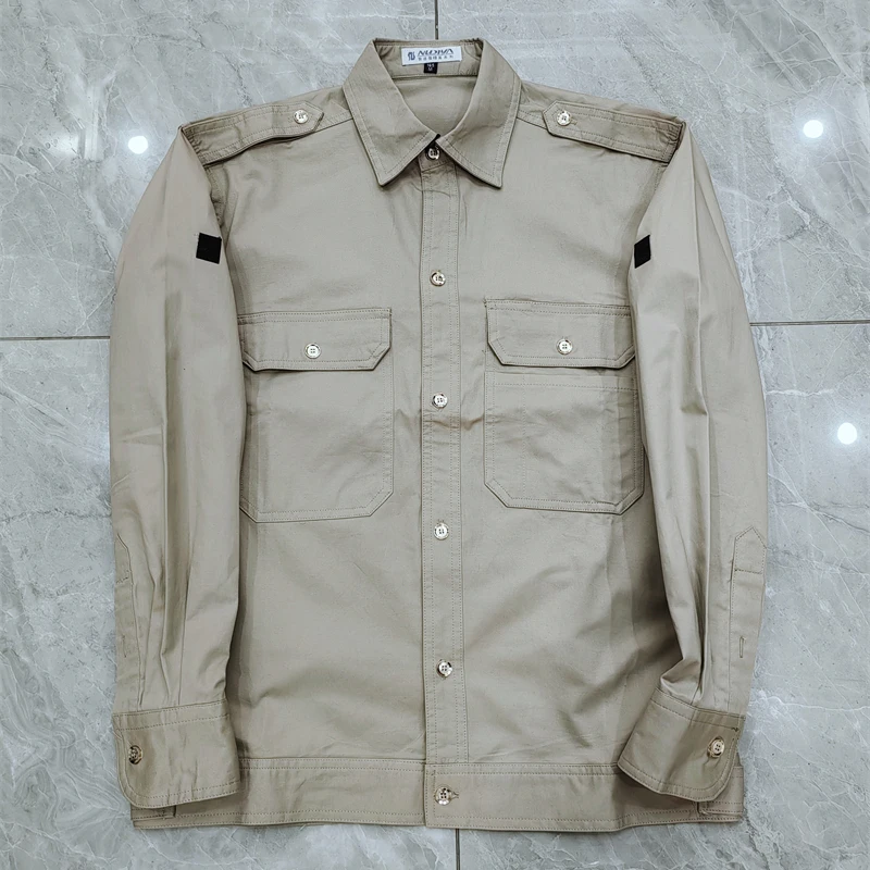 khaki Uniform Men Spring Suit Vintage US Include Pants
