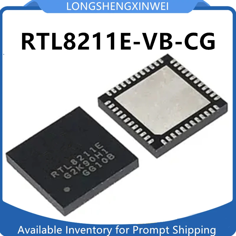 

1PCS Original RTL8211E RTL8211E-VB-CG QFN-48 Ethernet Controller Chip IC