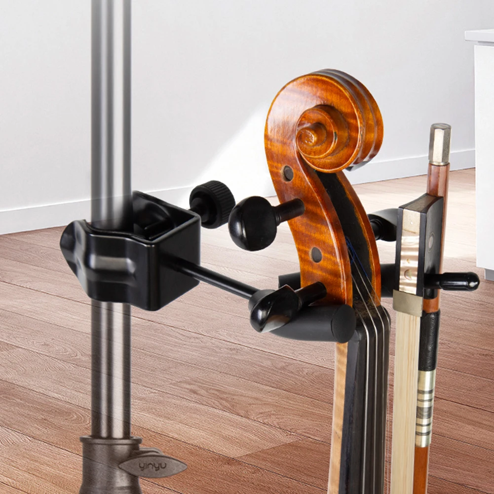 Violin Hanger Microphone Or Sheet Music Stand Violin Holder for Desktop Violin and Viola Hanger for Home and Studio Music Room