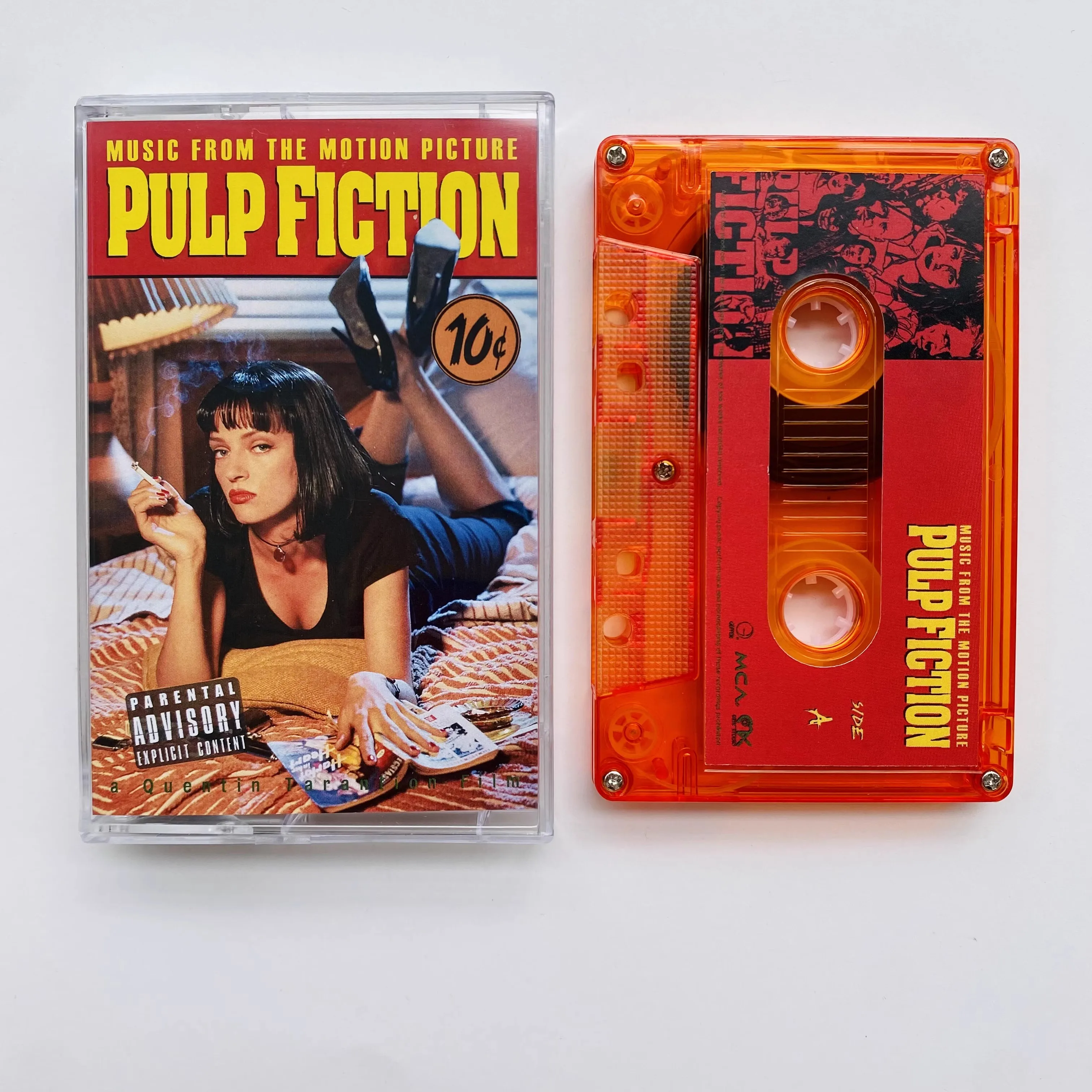 

Classic Pulp Fiction Music Tape Mia Butch Vincent Vega Album Cosplay Cassettes Soundtracks Box Car Walkman Tape Party Music Gift