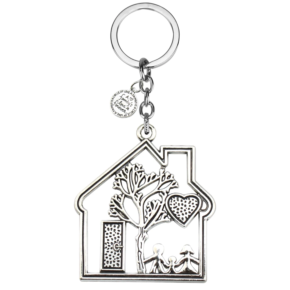 Rodzinny brelok Tata Mama Dziecko Miłość Dom Breloczek Kinship Breloczki Dla Kobiet Mężczyzn Torebka Akcesoria Ręcznie robiona Biżuteria Prezenty