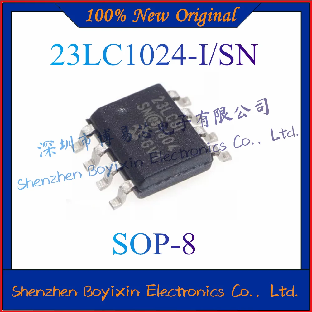 

NEW 23LC1024-I/SN Original and Authentic Static Random Access Memory Chip (SRAM). Package SOP-8