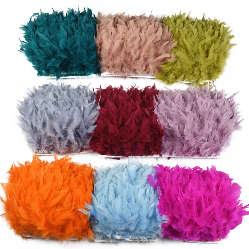 Turkey Feathers 10Meters for Clothes Dress Wedding Decoration
