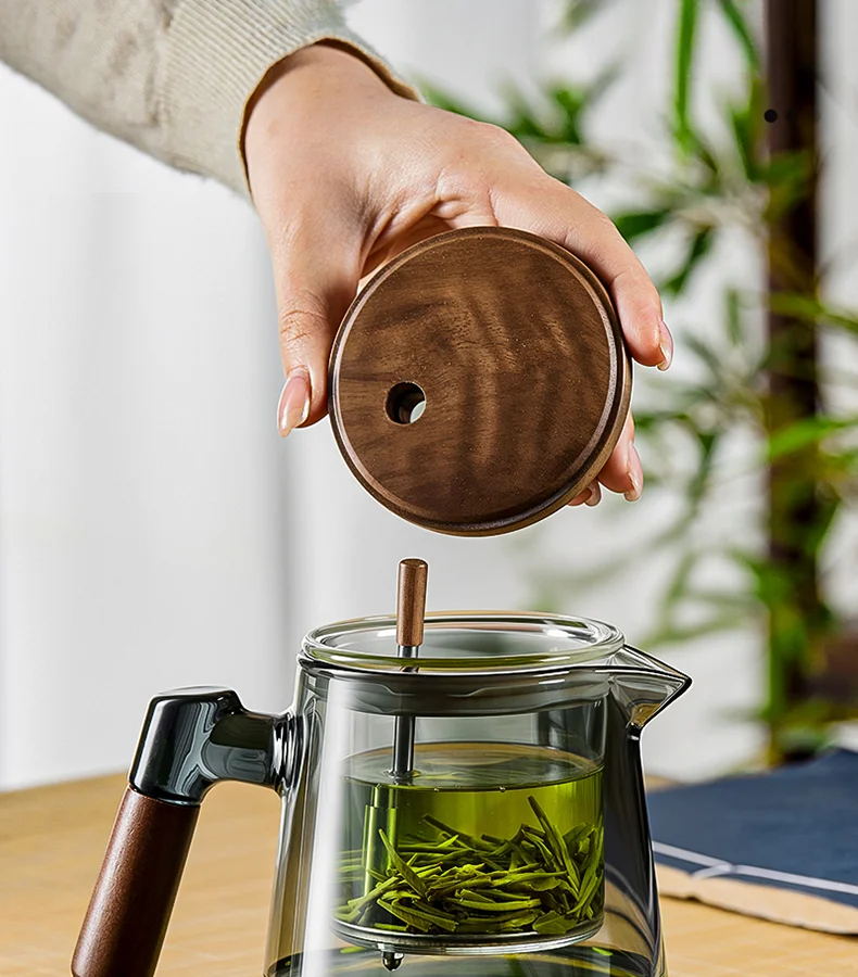 Large Capacity Dividing Teacup with Removable Glass Inner Tank - Tea Ceremony Water Separation Filter