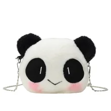 

Cute Cartoon Panda Plush Backpack Baby Plush Toy Mascot Panda Toy Kawaii Yoy Backpack Girl Cell Phone Bag Coin Purse Bear Bag