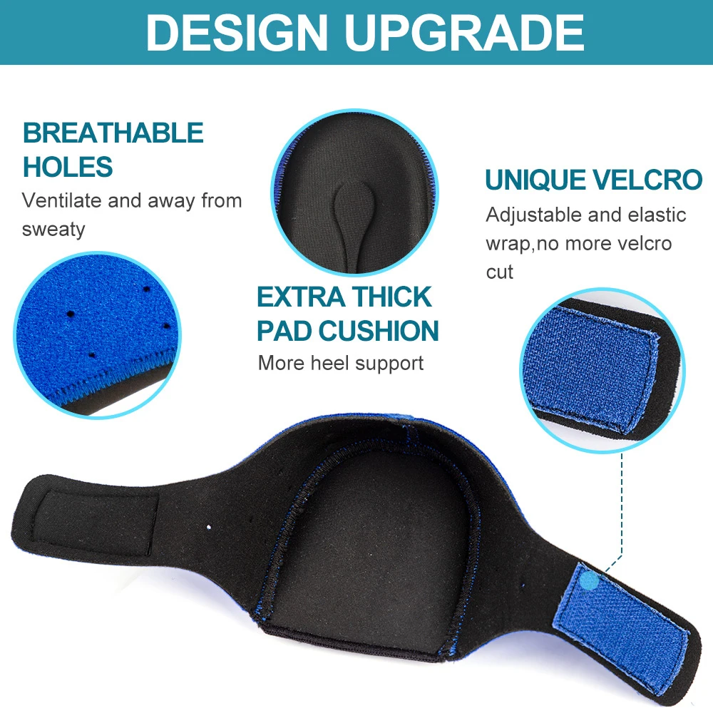 Foot Heel Protectors Plantar Fasciitis Inserts Heel Pads Relieve Cracked Dry Achilles Pain Reusable Health Tool 2Pcs/1Pair