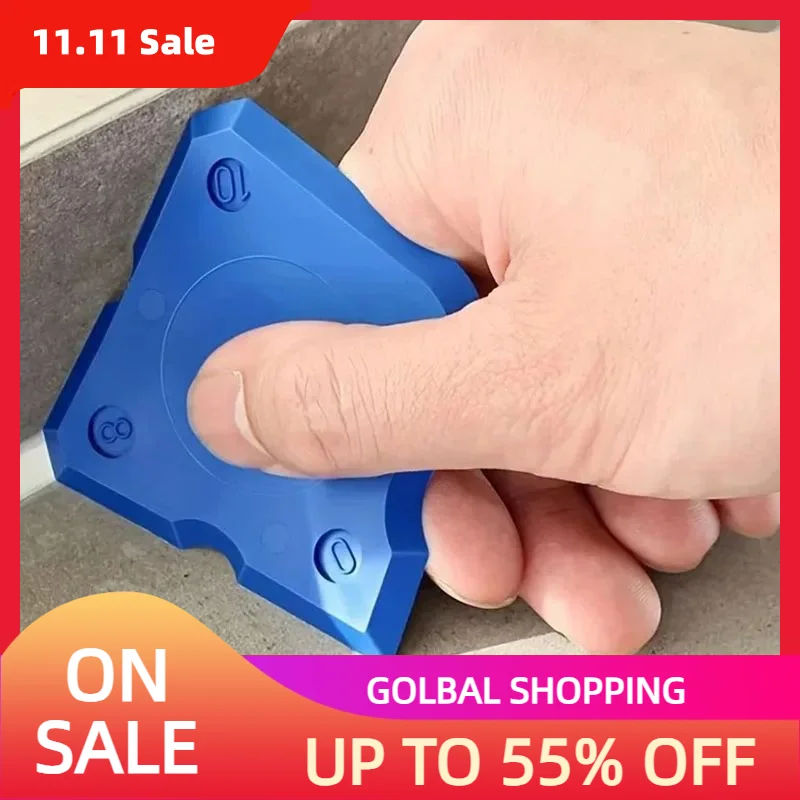 4-Piece Silicone Caulking Tool Set-Versatile, Easy Clean-up, & Professional Sealant Spreading
