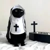 Funny Halloween Cat Cosplay Costumes Dress Up Party Kitten Jesus Nun Clothes for Small Medium Dogs Cats Puppy Pet Accessories
