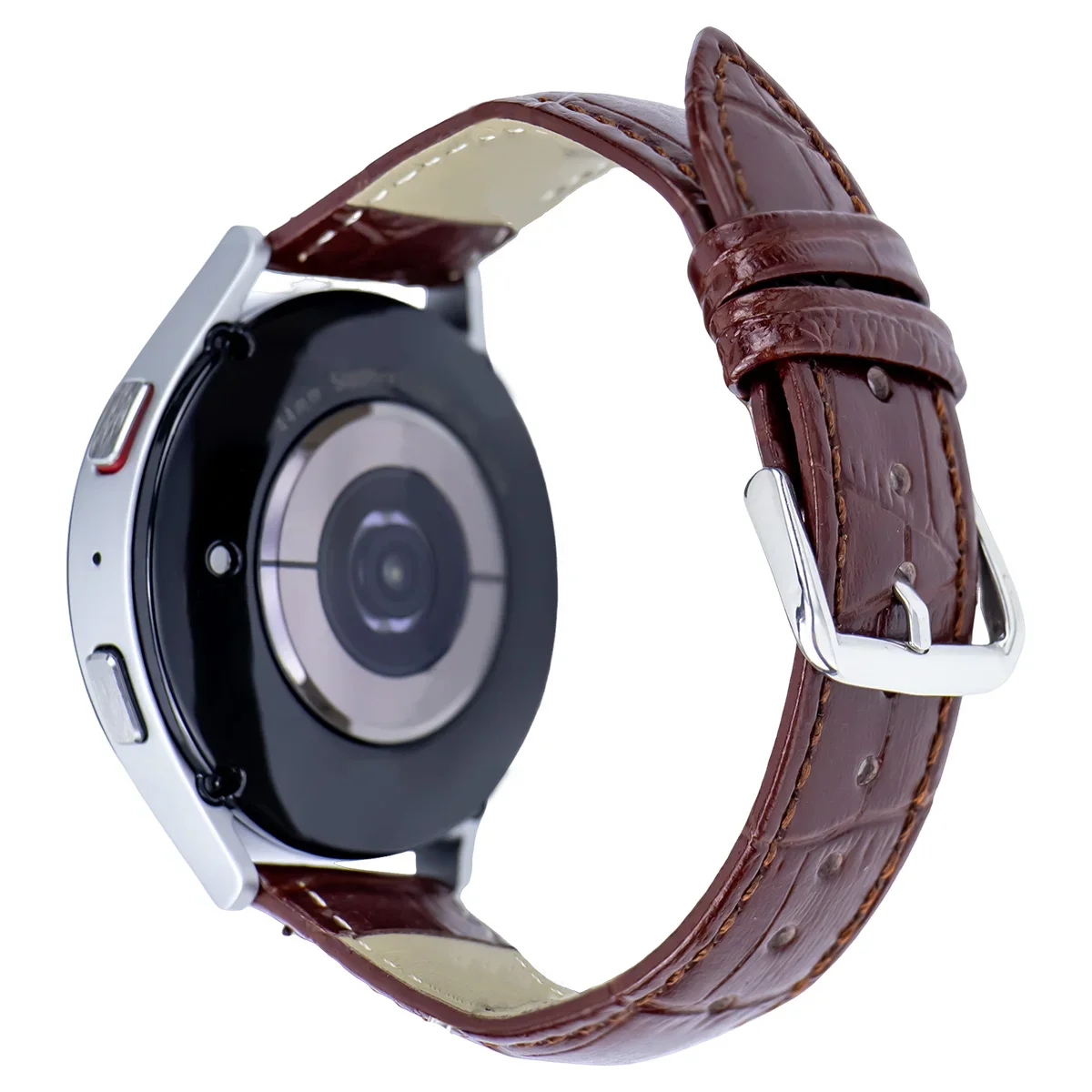 Elegant Leather Watch Strap - Soft, Comfortable, and Adjustable with Pin Buckle