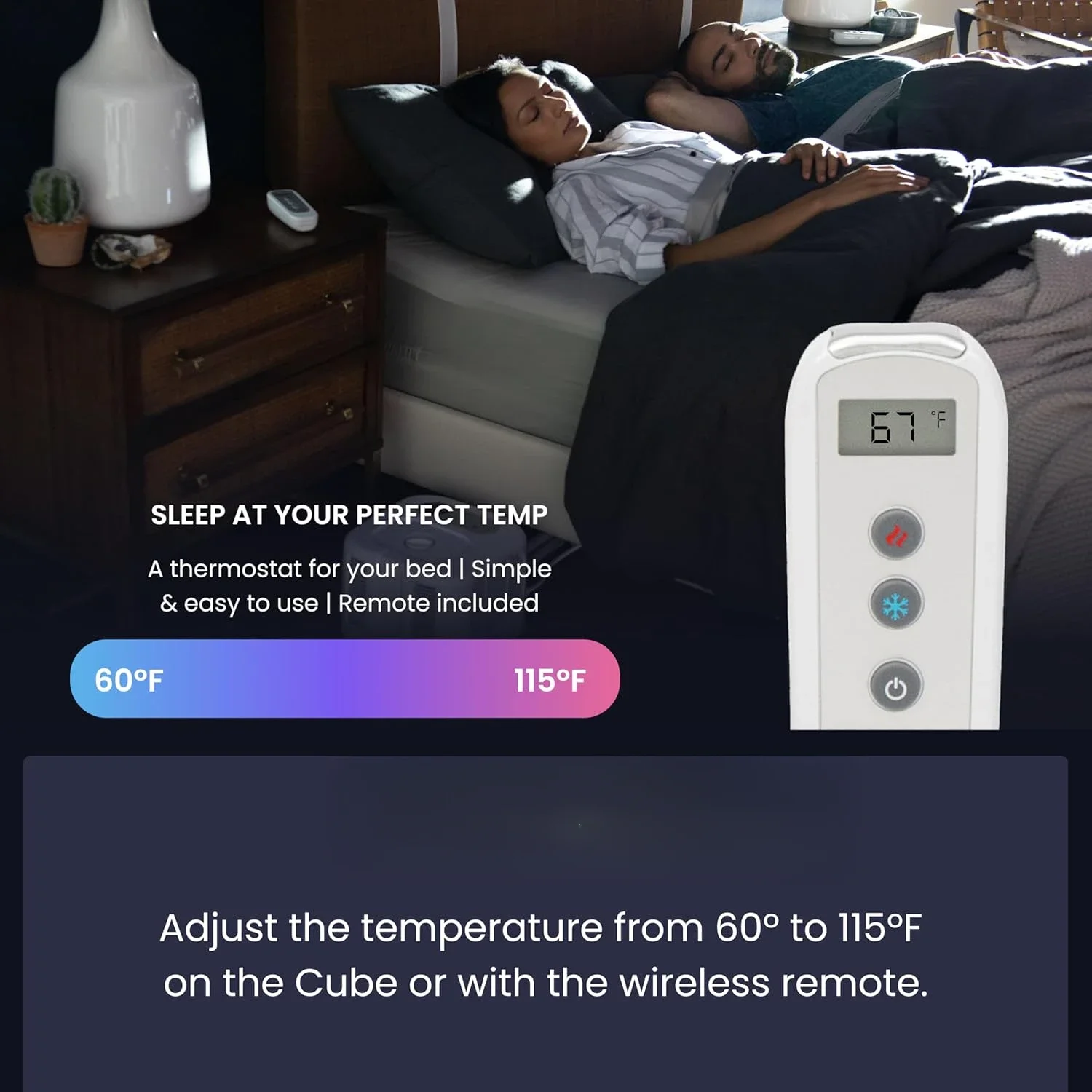 Cube Bed Cooling System - Cooling & Heating Mattress Topper, Dual Zone Individual Bed Temperature, Cool Sleep Enhancement 3