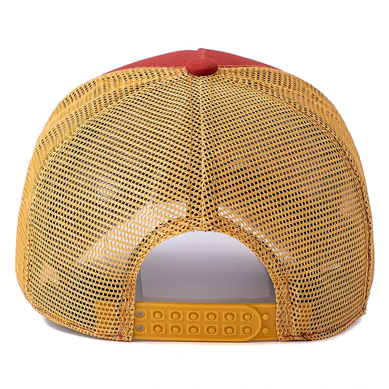 Unisex Summer Breathable Mesh Trucker Hat Bulls Head Pattern Baseball Cap Adjustable Snapback Hats For Men And Women