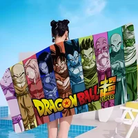Anime D-Dragon B-BallS Beach Towel Colorful Bath Towels for Girl Microfiber Quick Dry Custom Sand Free Beach Yoga Spa Gym Pool 1