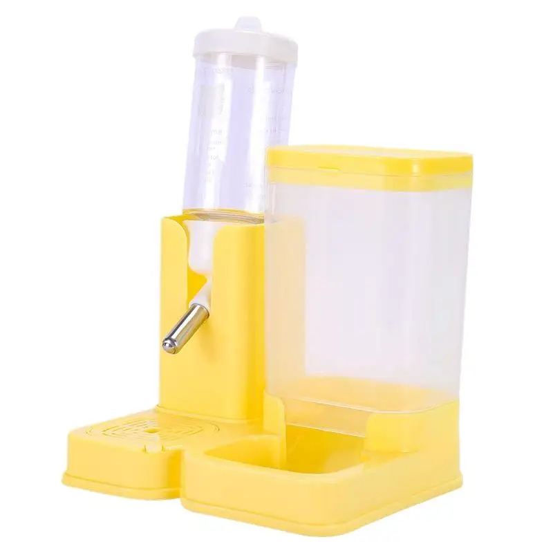 ♥2-in-1 Hamster Feeder and Water Bottle | Integrated Food & Water Dispenser for Small Pets (Multiple Colors)