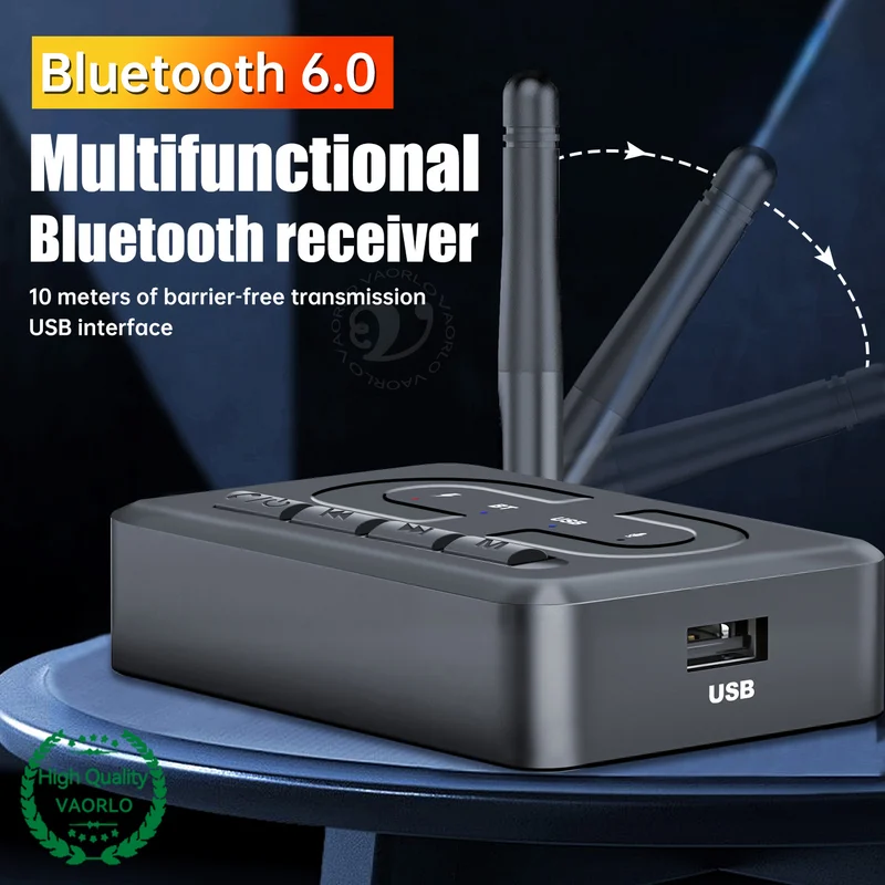 Bluetooth 6.0 Audio Receiver USB U-Disk Music Wireless